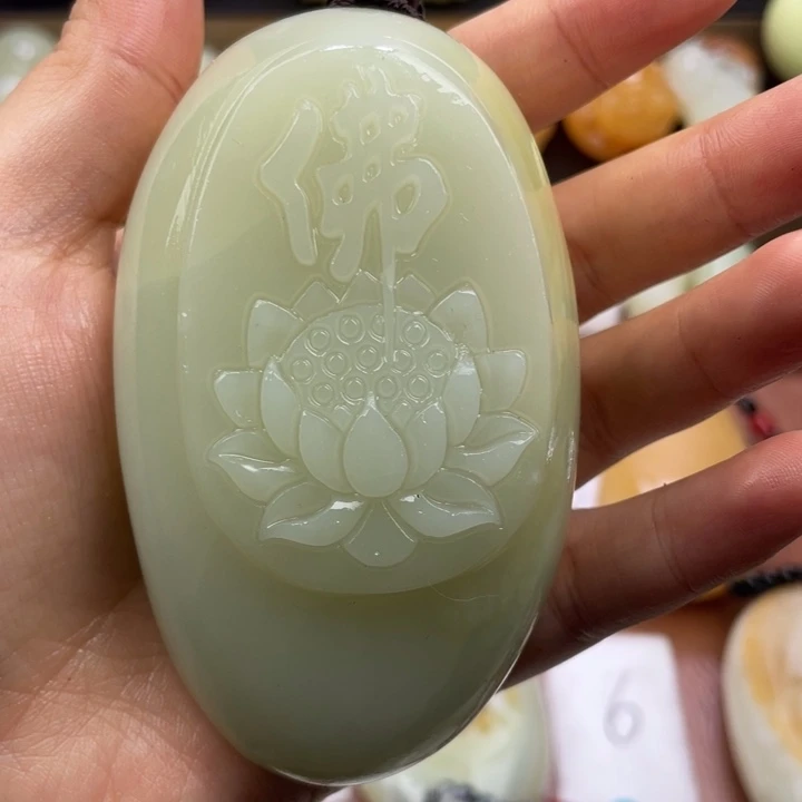 老***头石材天然古青石手把件