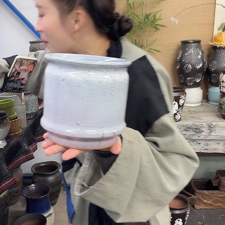 15×15 -粗陶花盆有孔-买买买