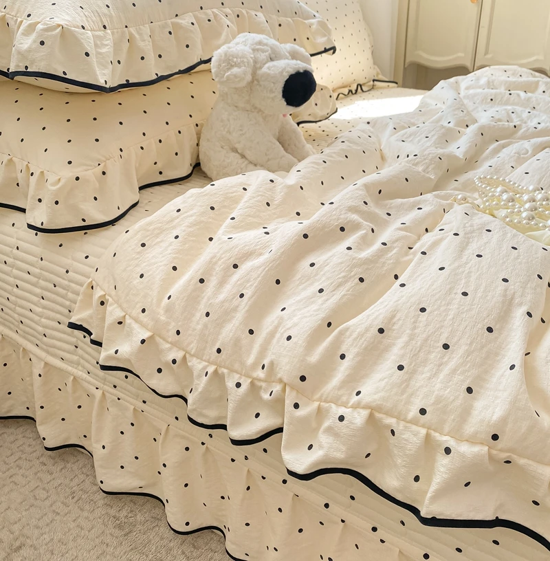 法式云感双层纱床盖款夏被四件套 机洗薄款夏凉被空调被床上用品