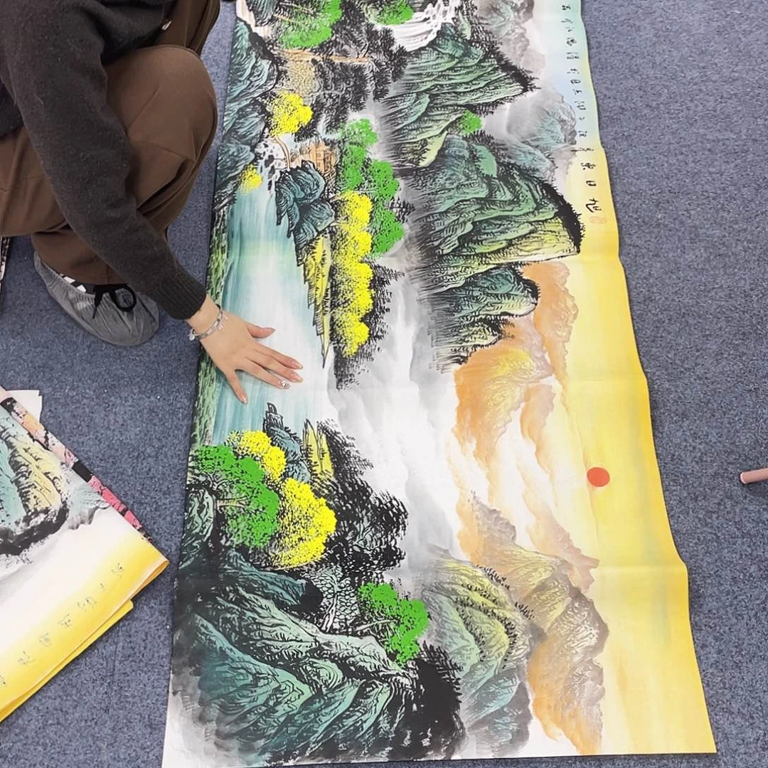 国画作品小姐姐放漏…