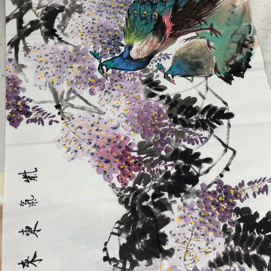 国画王孝华老师绘画