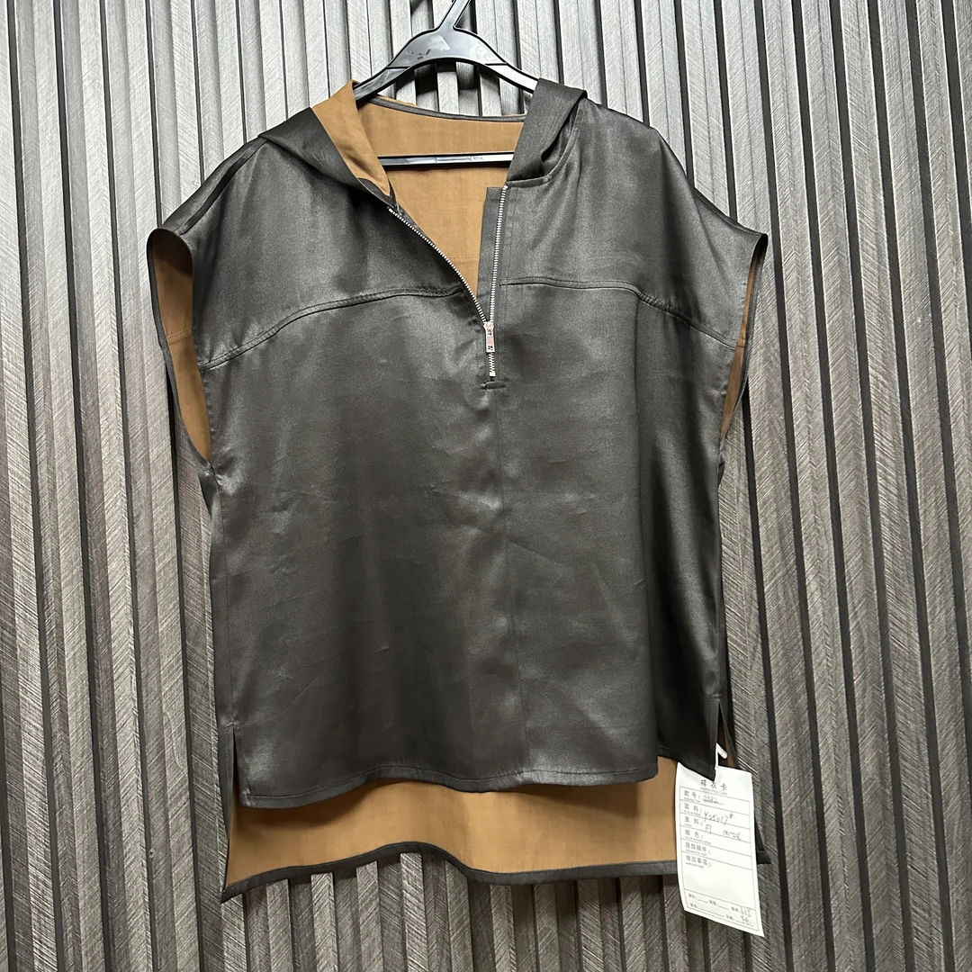 洋   新中式风  桑蚕丝  25017  连帽上衣