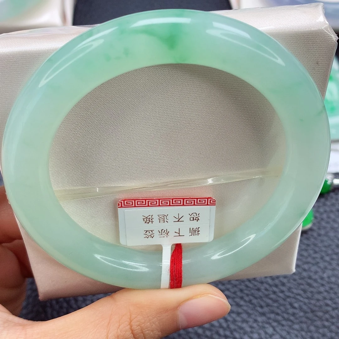 未镶嵌手镯翡翠55 清水芙蓉