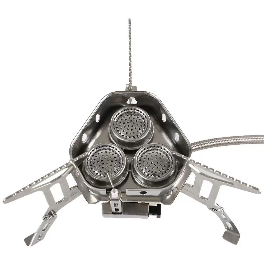 户外三头炉具卡式炉户外燃气炉便携式猛火炉瓦斯炉户外露营全套