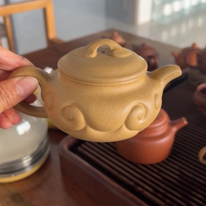 紫砂茶壶黄金如意200cc