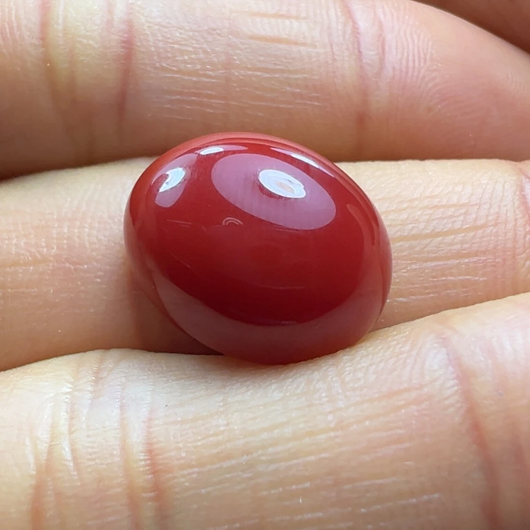 南红玛瑙戒面未镶嵌蓝*