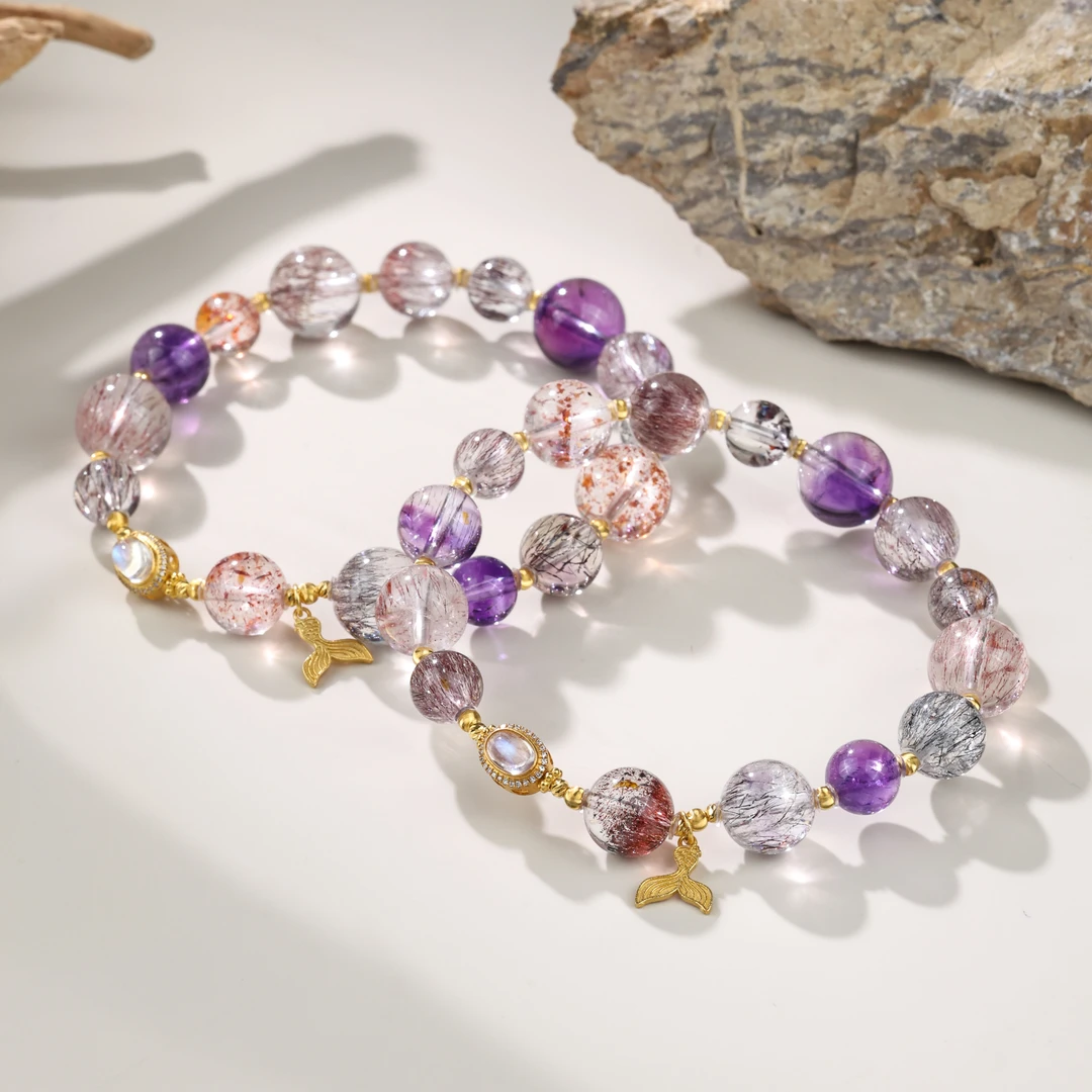 【举石臻选】TA0425-552-4水晶手串18k（一件/多样性发/约6-10mm+）Y