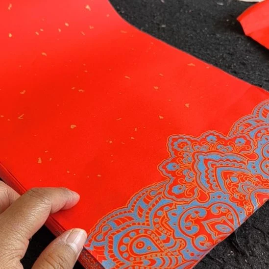 处理蜡染对联纸边23Ⅹ138Cm，50张，无横幅