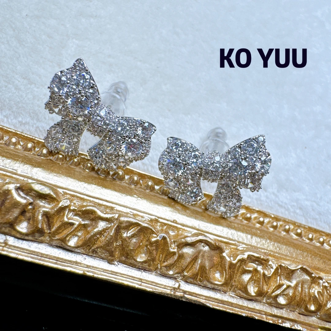 铜合金锆石耳饰 【雨桐高奢饰品】耳环CC00290