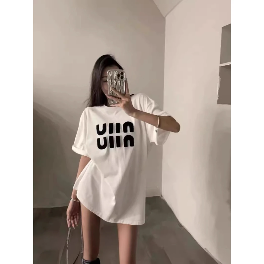 下衣失踪t恤女白色中长款遮屁股小个子长款修身xs窄版上衣夏新款