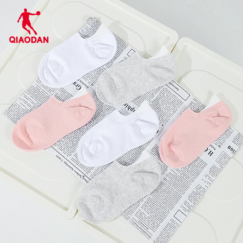 乔丹运动袜子女短袜春秋防臭吸汗透气无骨运动防滑秋冬女士船袜