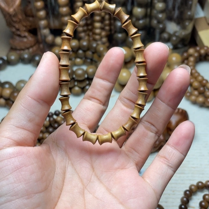 檀香木手串/手链老山檀香竹节