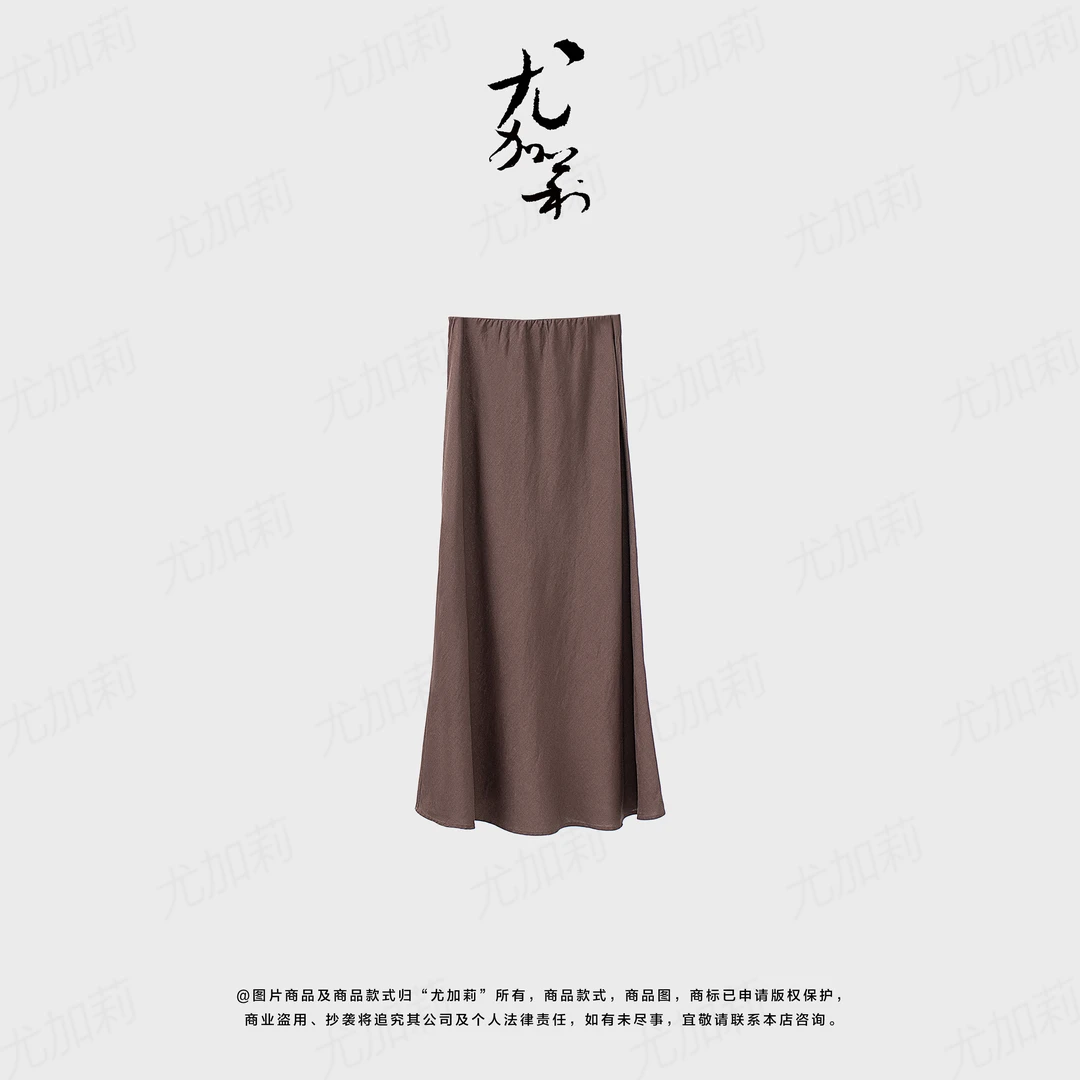 加莉精选【row风】-新贵老钱亚麻半裙-分码