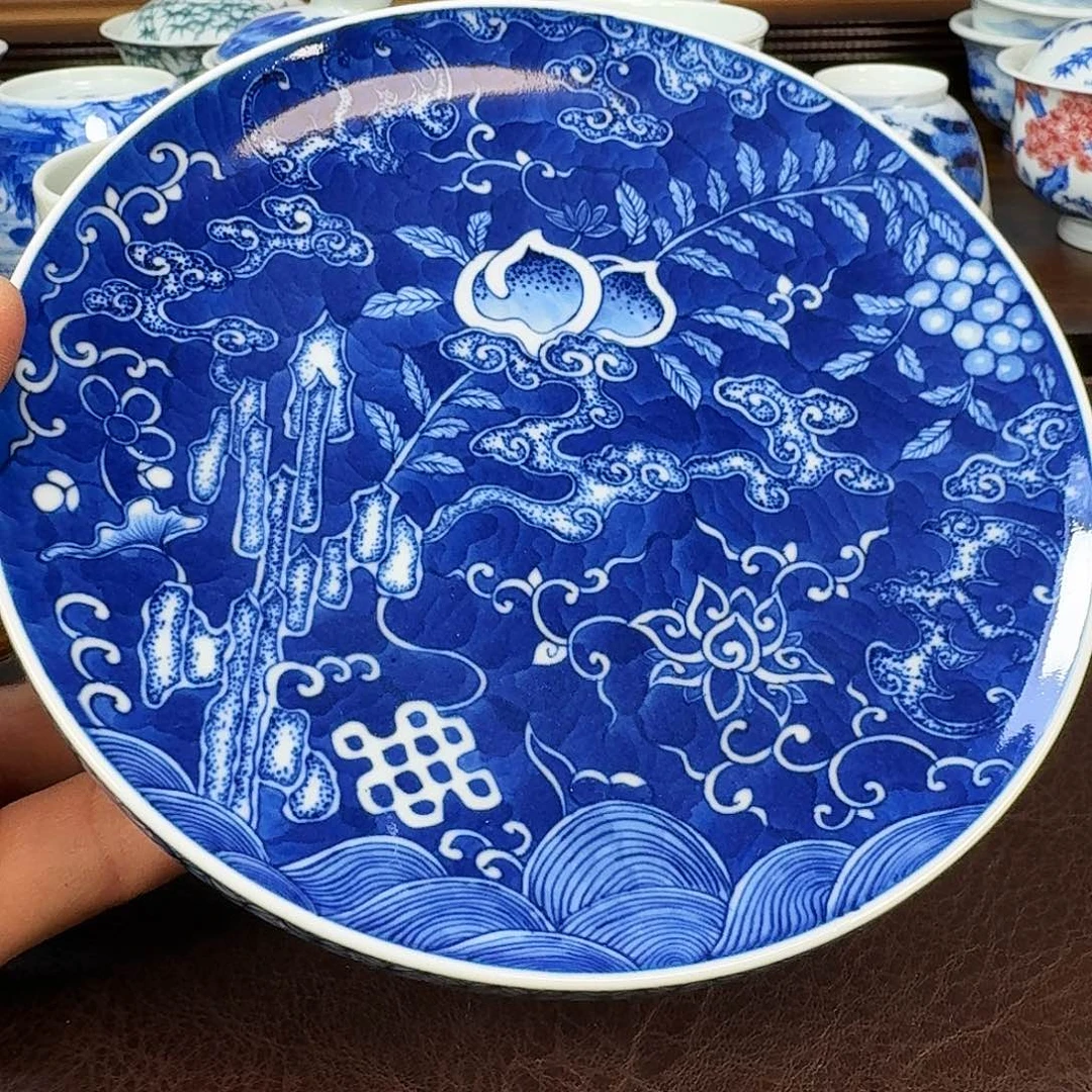 瓷片哈*现代景德镇陶瓷手绘茶具