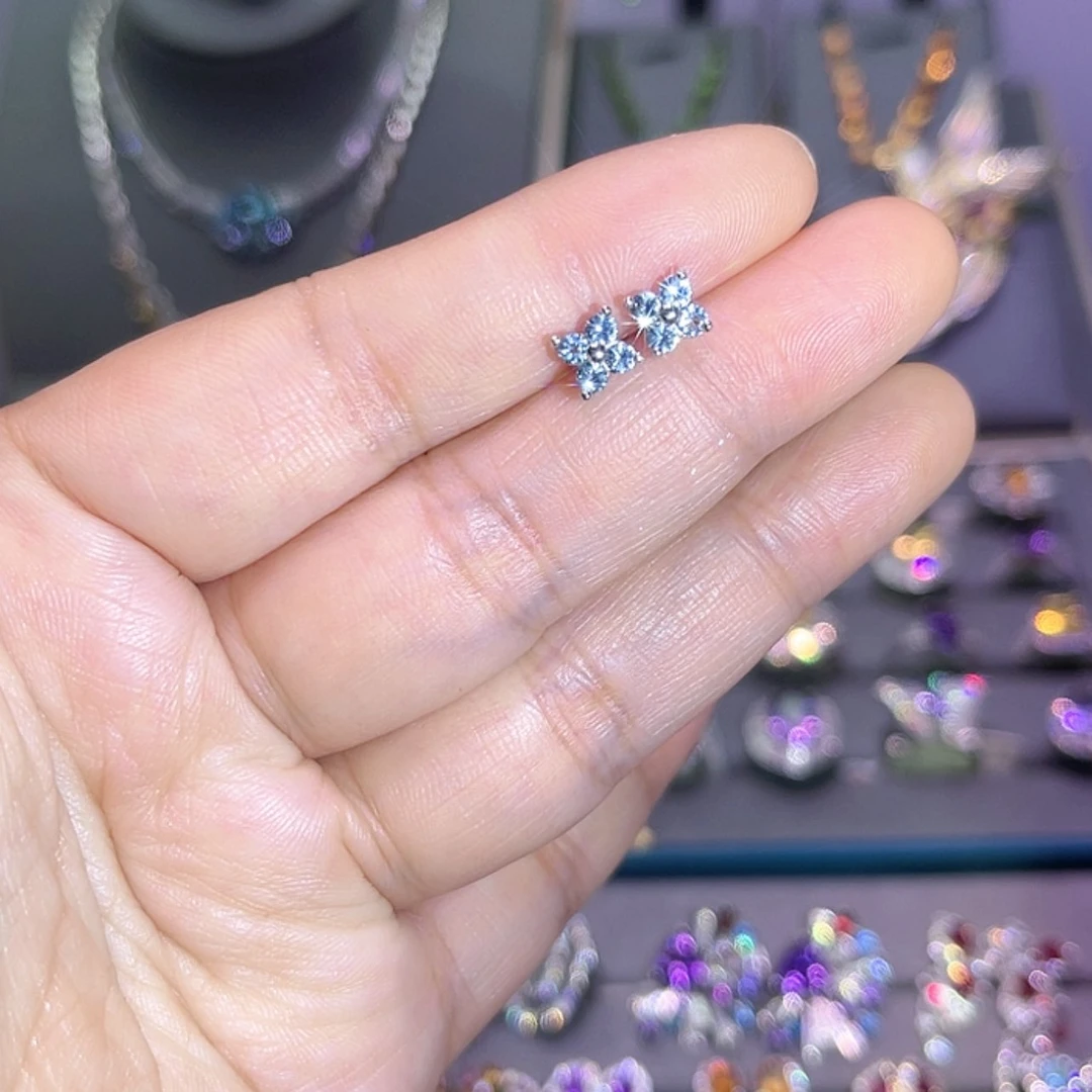 【闪购商品】海蓝宝石耳饰银S925镶嵌