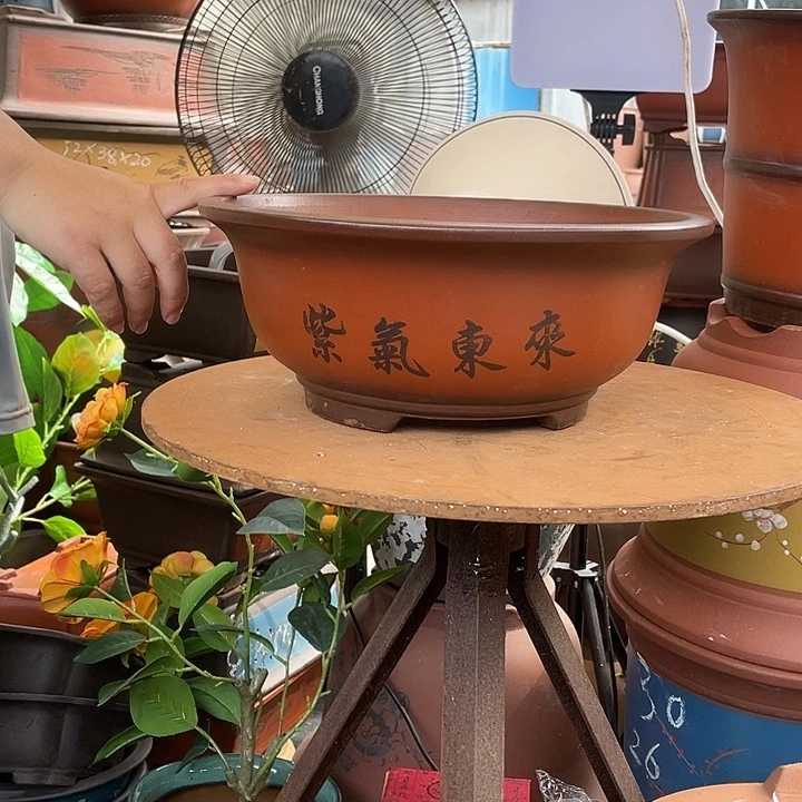 31小红花盆紫砂花盆紫砂