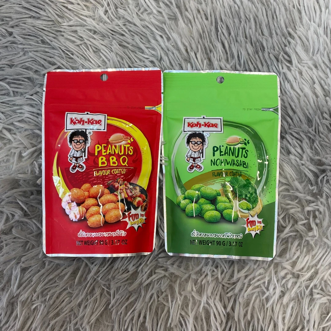 （2袋装）泰国进口大哥烧烤味 芥末味花生豆