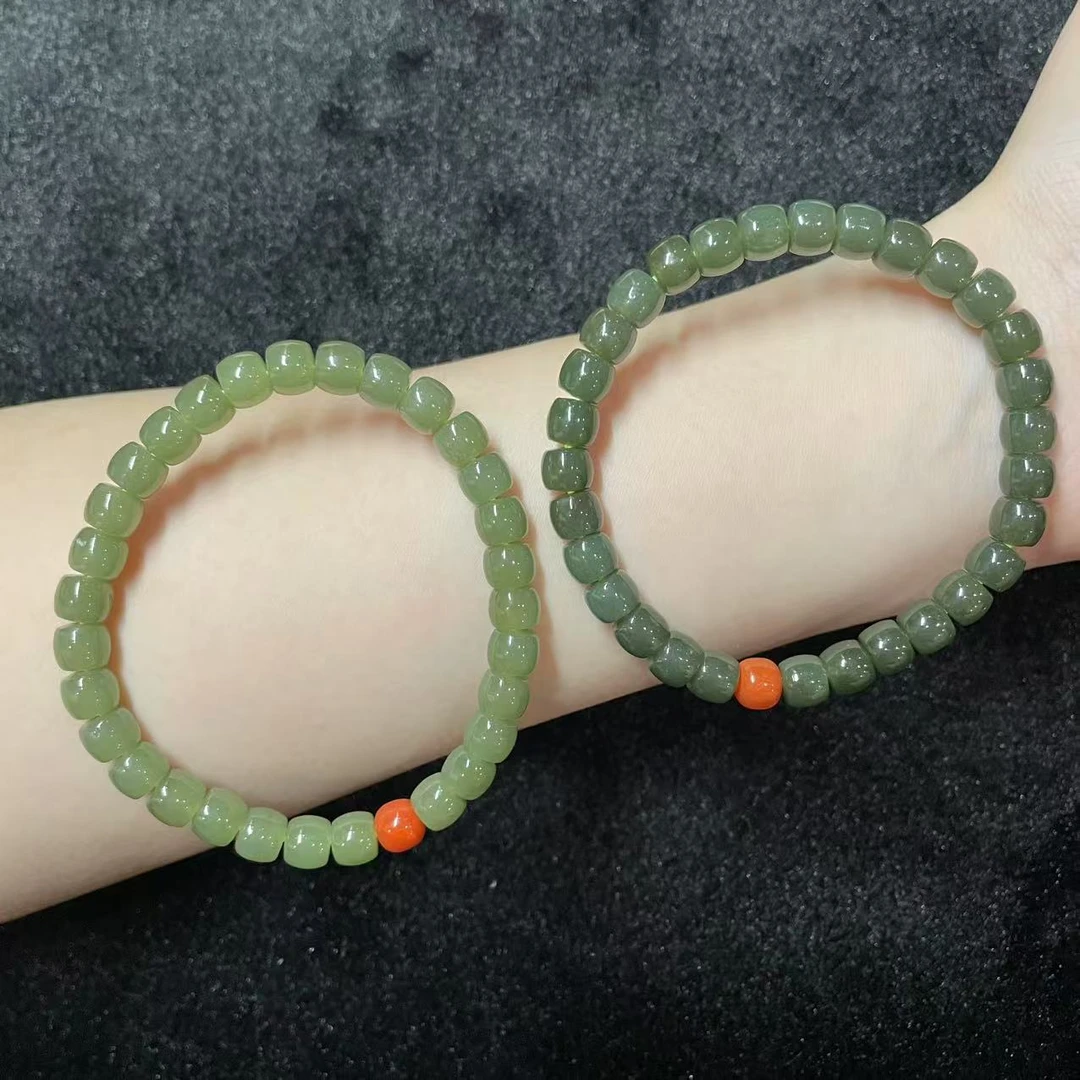 【胖】和田玉手串多样性发其一@k