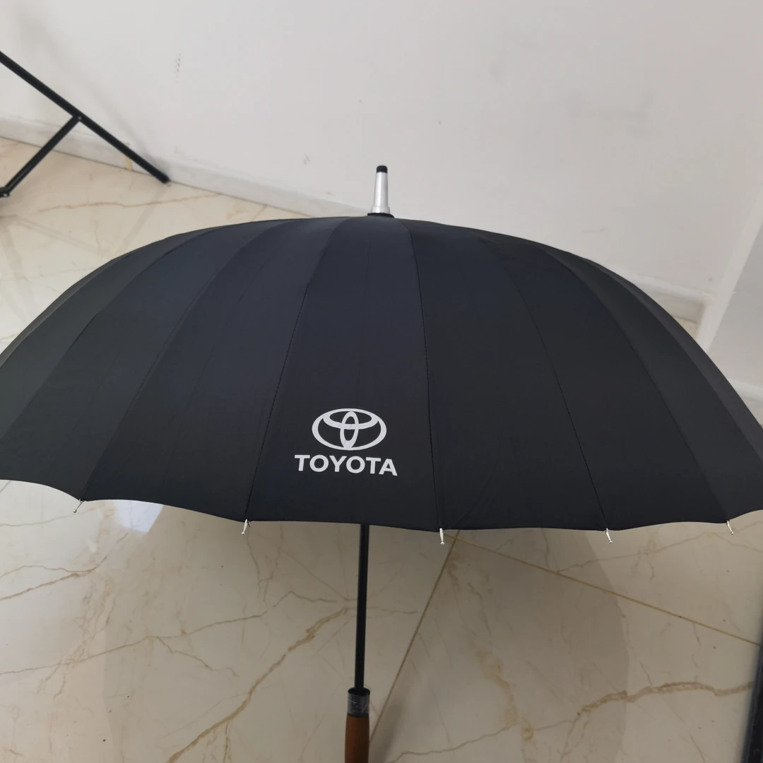 丰田24骨加固抗风长柄自动雨伞