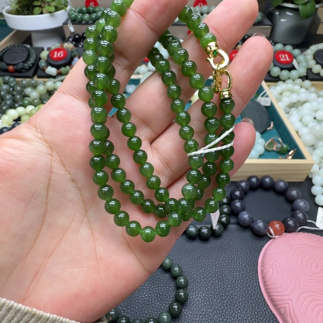 和田玉未镶嵌手链8