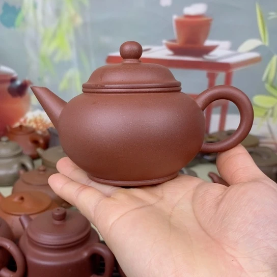紫砂茶壶风釉160ccccc羊角山紫泥