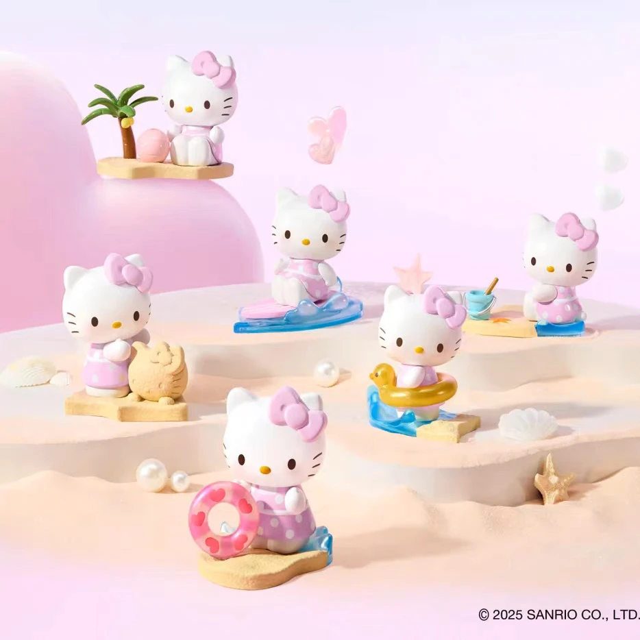 【直播代拆】正版三丽鸥heollokitty心动假日摆件盲盒女生礼物