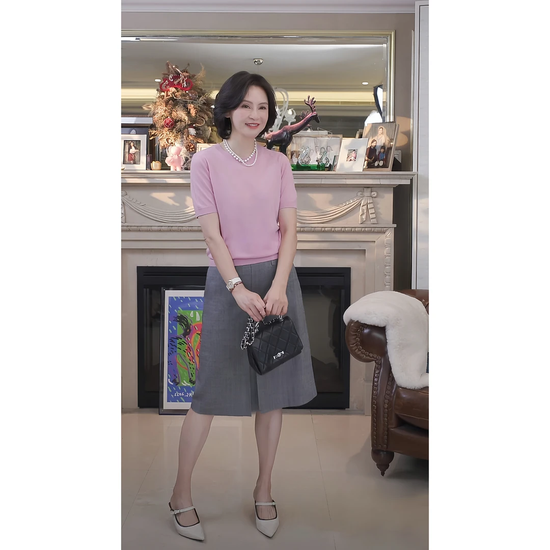 我是摩羯 糖果色针织T 南毛60支100美丽诺羊毛18针秋上衣