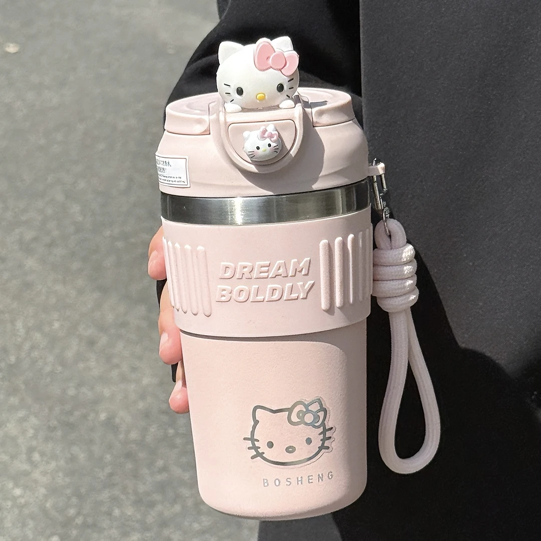高颜值女生可爱保温杯2025新款咖啡杯学生吸管杯子保冷随手水杯子