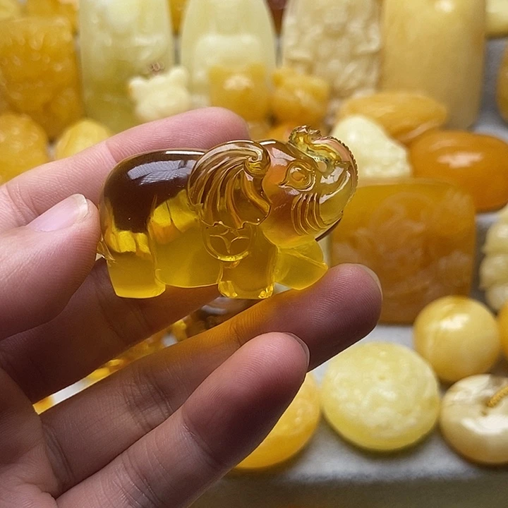 琥珀颈饰未镶嵌琥珀蜜蜡吊坠