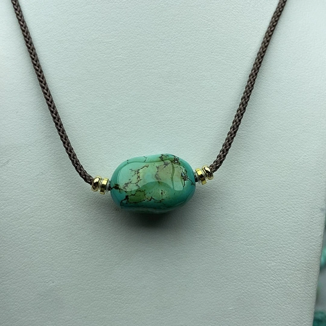 绿松石未镶嵌锁骨链