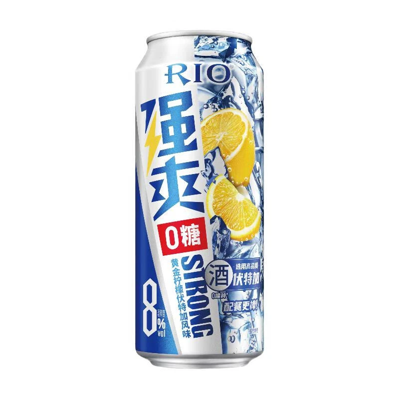 锐澳RIO 强爽零糖柠檬伏特加鸡尾酒500ml