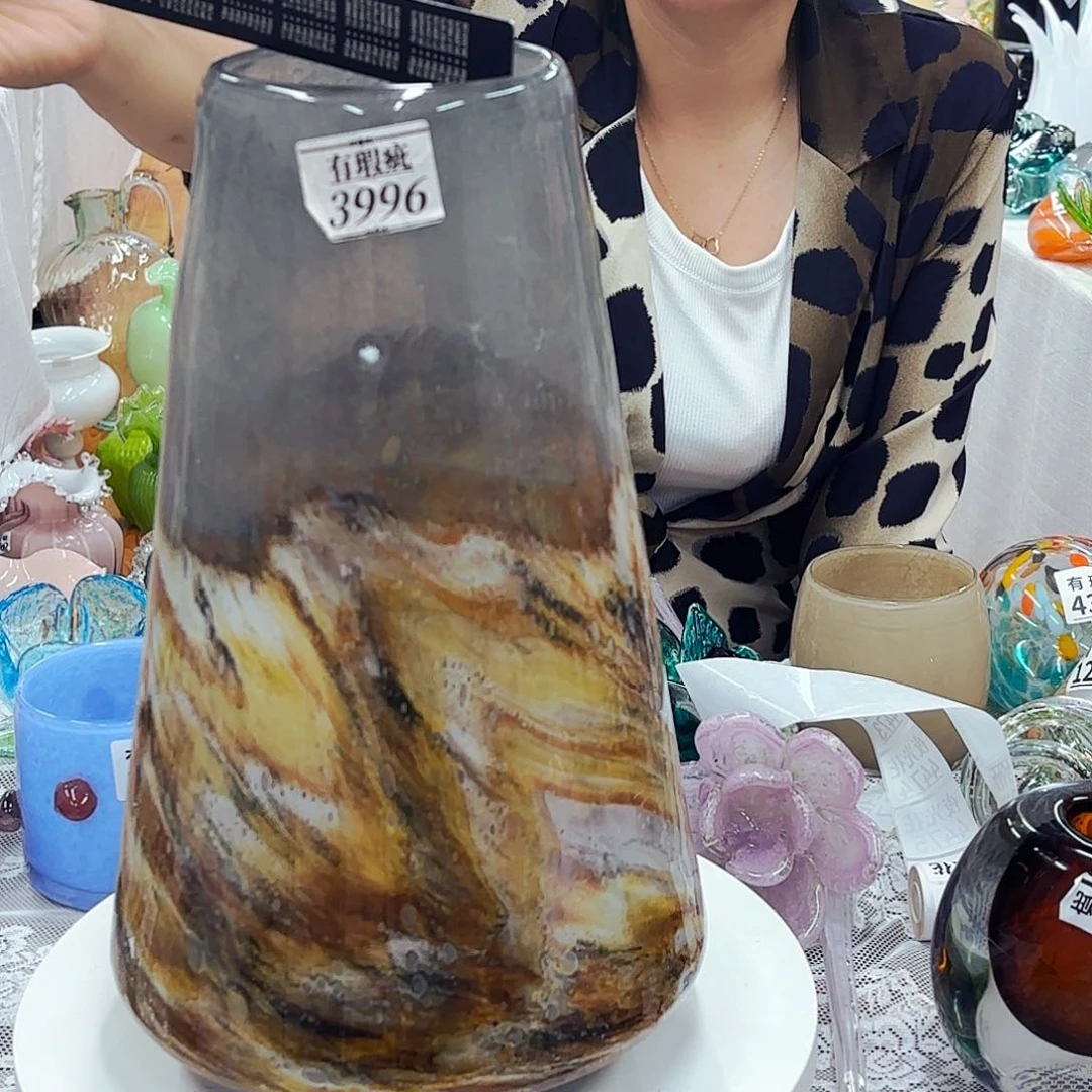 3996瑕安妮家居琉璃花器摆件