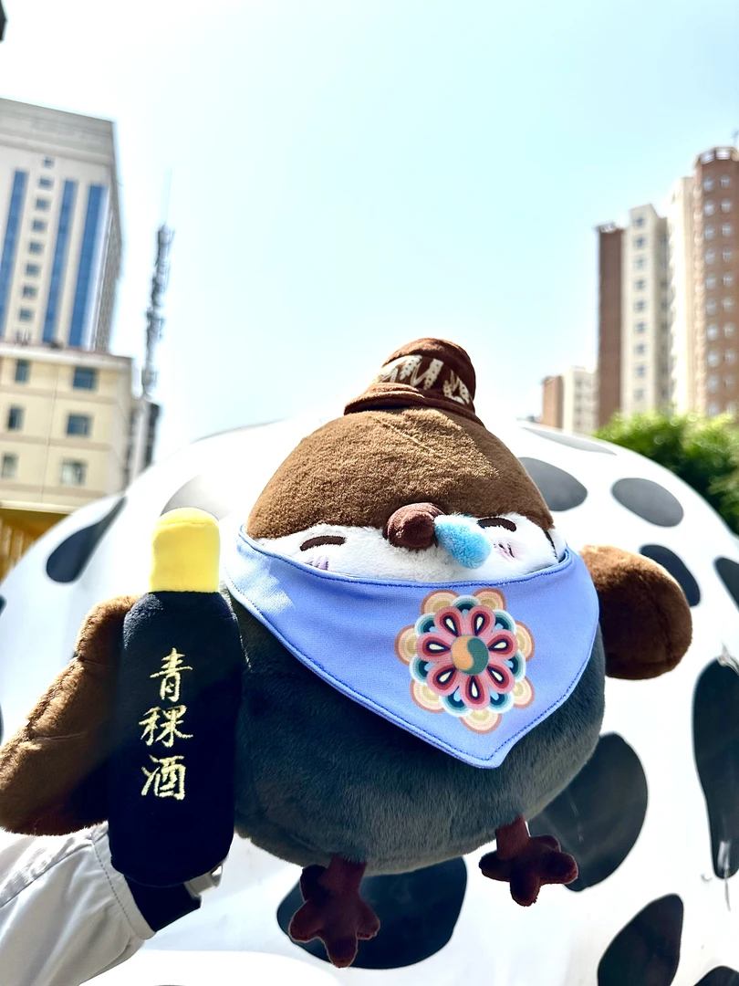 青海文创互助麻雀毛绒公仔