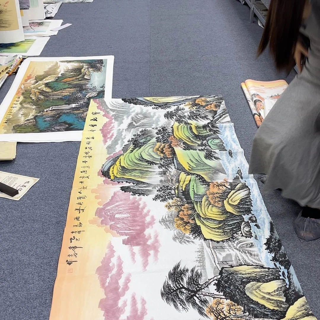 国画作品小姐姐放漏…