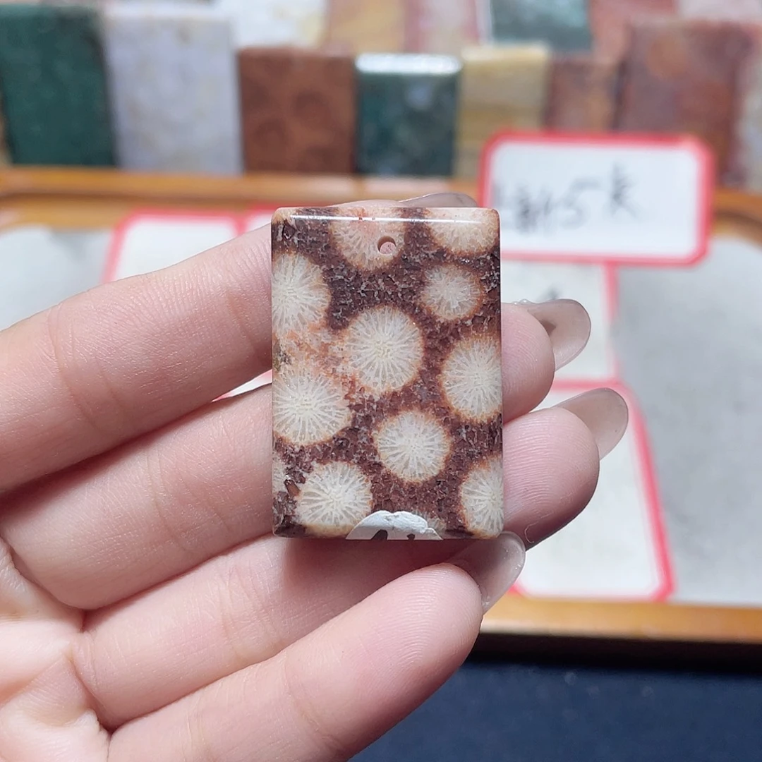 硅化珊瑚（珊瑚玉）合金颈饰