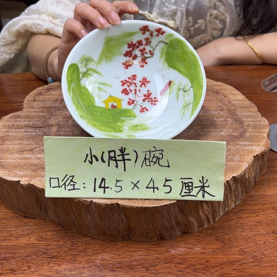 瓷片景德镇陶瓷手工手绘制作