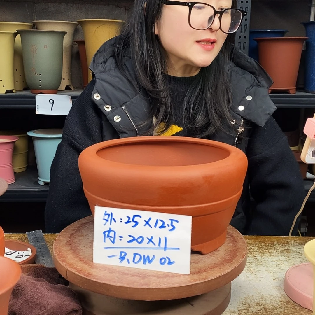 紫砂一只花盆货号DW02