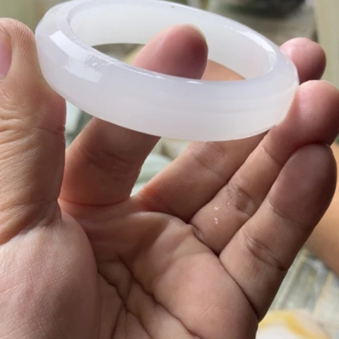 花***贵石英质玉（金丝玉）未镶嵌手镯加工定制