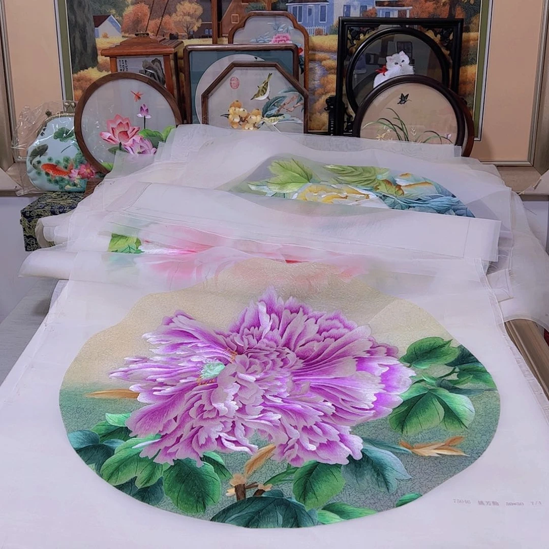 刺绣纯手工刺绣画