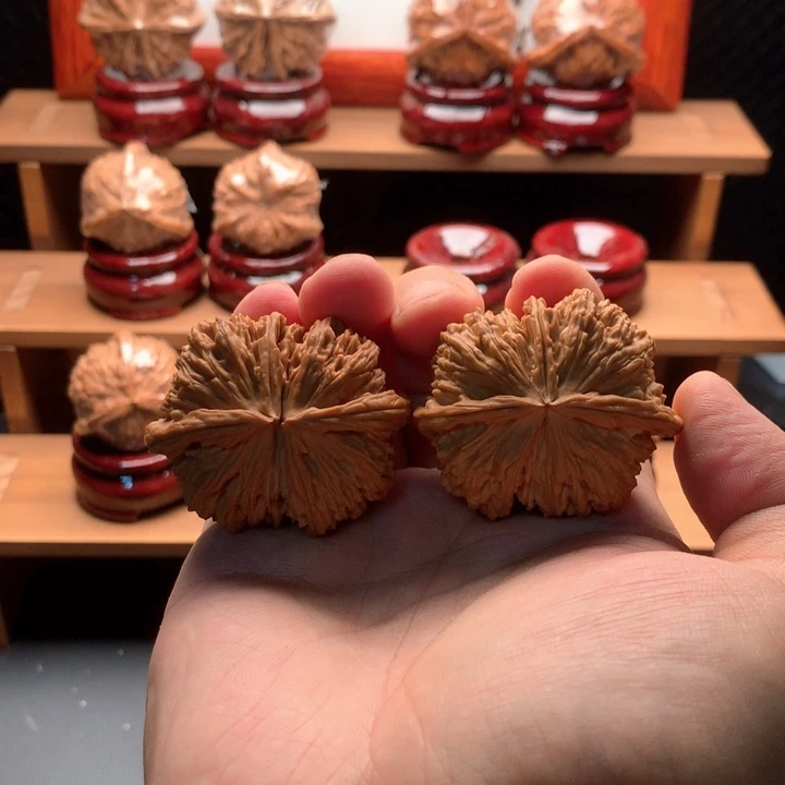 文玩核桃把件球连