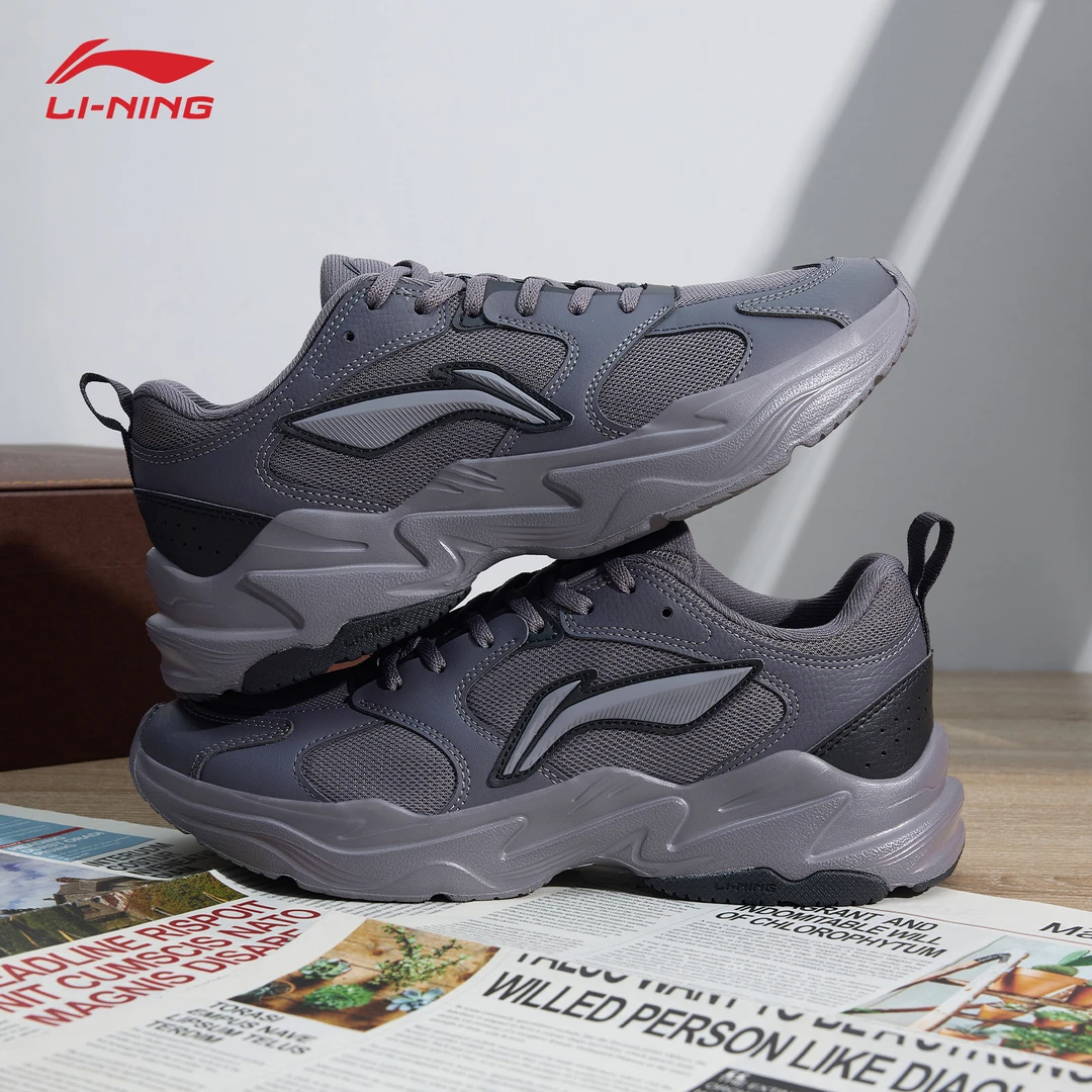 李宁脉冲老爹鞋男款夏季新款厚底增高缓震舒适潮流百搭休闲男鞋