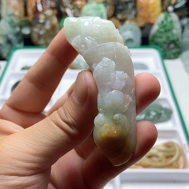 颈饰未镶嵌翡翠翡翠a货