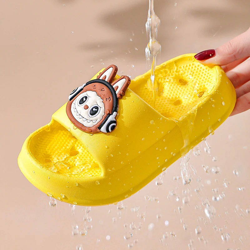 EVA儿童洗澡浴室卡通可爱拖鞋夏季男女童防滑防臭家居软底凉拖