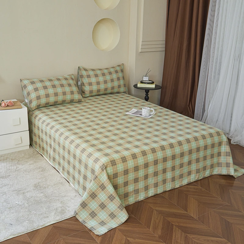 原棉老粗布床单单件亲肤加厚单双人被单透气1.5/1.8米床夏季床单