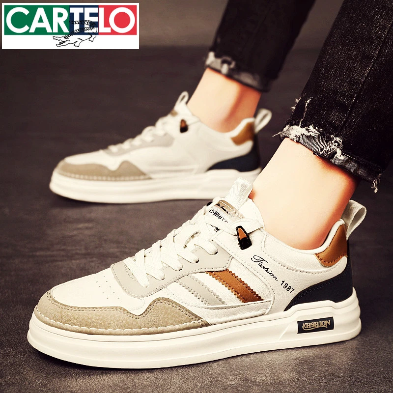 板鞋男鞋2025新款秋季高级感潮牌轻奢皮质休闲鞋子男士小白鞋男款