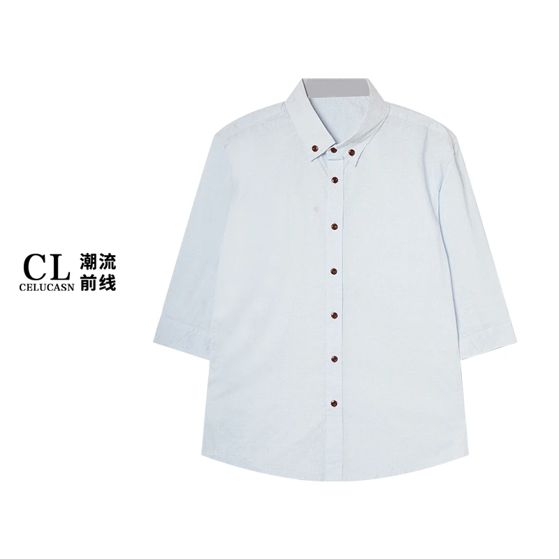 F5DO37161#男士百搭宽松衬衫立领夏季上衣潮流开衫男士
