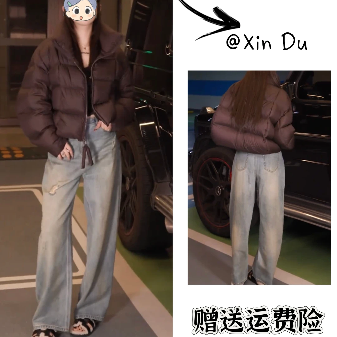 2025秋冬季新款时尚显瘦气质女士网红洋气棉服百搭款D24750