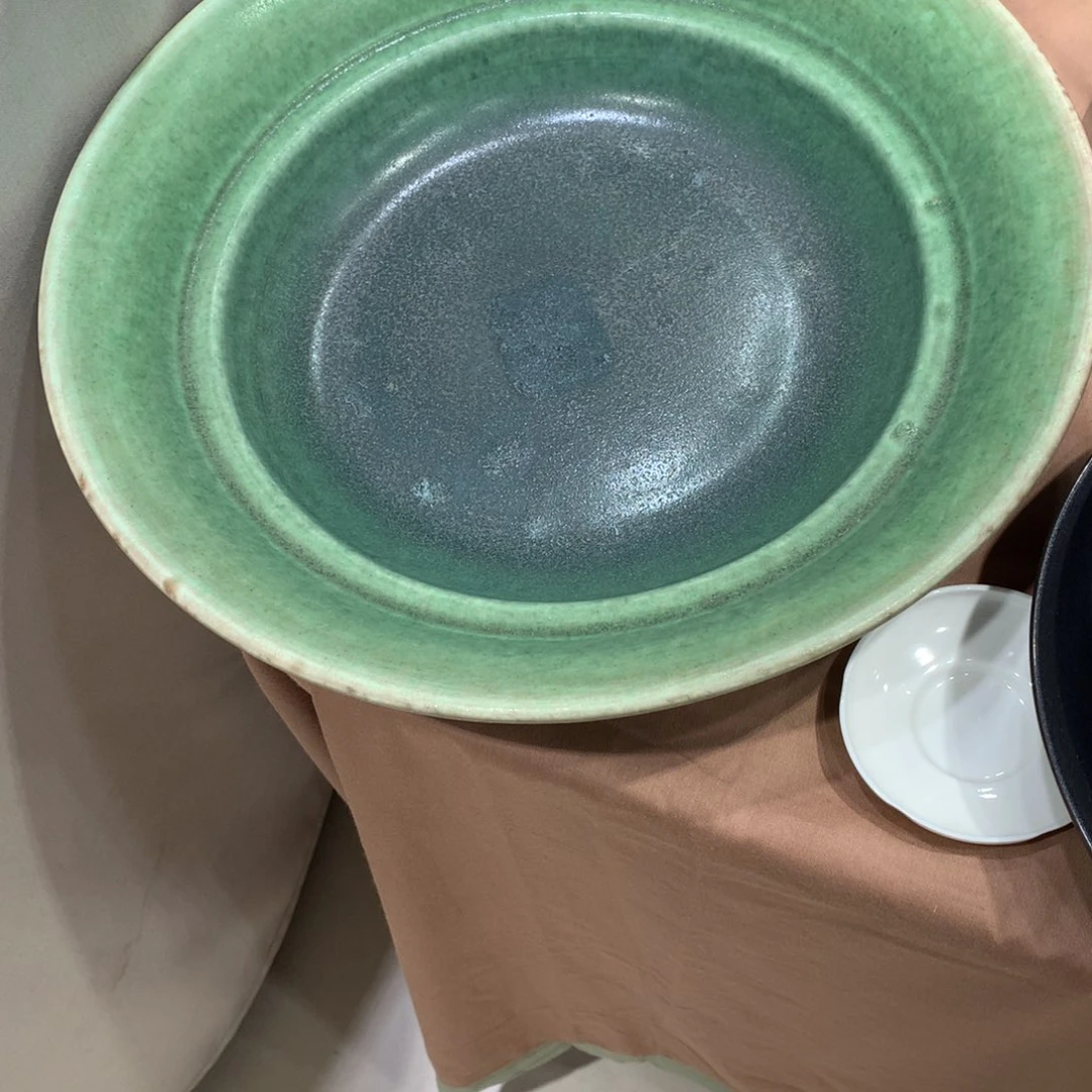 陶景德镇粗陶复古盘碗微瑕