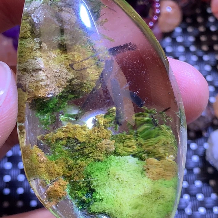 水晶吊坠(不含链)未镶嵌清**月