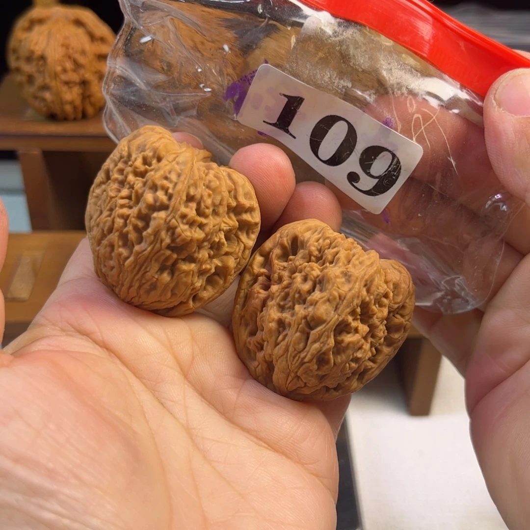 吊坠文玩核桃拉丝凹底38